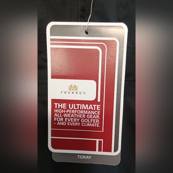 NWT Men's Black/Off White MacGregor Golf Tourney Brand Rain Shirt Size Large - Picture 5 of 10